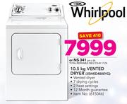Whirlpool 10.5Kg Vented Dryer 3SWED4800YQ