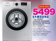 Samsung 7Kg Front Loader washing Machine Metallic WW70J4263GS F