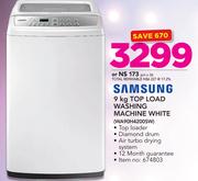 Samsung 9Kg Top Load Washing Machine White WA90H4200SW
