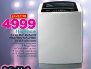 Hisense 16Kg Top Loader Washing Machine Silver WTQ1602S 