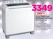 Defy 13Kg Twin-Tub Washing Machine White DTT164