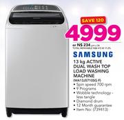Samsung 13Kg Active Dual Wash Top Load Washing Machine WA13j5710Sg F