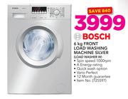 Bosch 6Kg Front Load Washing Machine Silver Load Washer W 