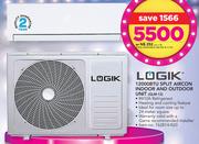 Logik 12000BTU Split Aircon Indoor And Outdoor Unit GLM-12