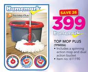 Homemark Top Mop Plus Including A Spinning Action Mop And Dual Action Bucket TPM006
