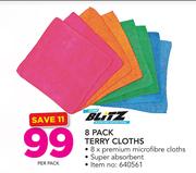 Blitz 8 Pack Terry Cloths-Per Pack