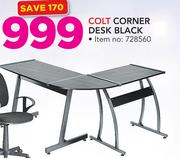 Colt Corner Desk Black