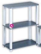 Domino Bookshelf Espresso 75.1x60x29.5cm