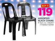 Assorted Black Chairs-For 2