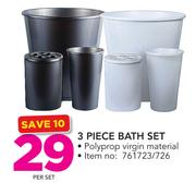 3 Piece Bath Set-Per Set
