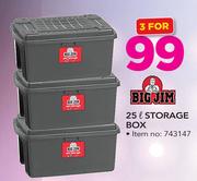 Bigjim 25Ltr Storage Box-For 3