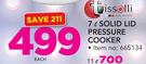 Tissolli 7Ltr Solid Lid Pressure Cooker
