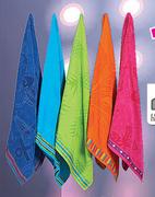 Always Home Assorted Embossed Velour Beach Towel-90 x 150cm 