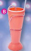 Slogan Plastic Tumbler With Wrap Around Straw