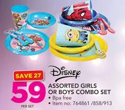Disney Assorted Girls Or Boys Combo Set-Per Set
