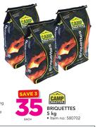 Campmaster Briquettes-5Kg Each