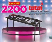 Totai 3 Pot Boiling Table