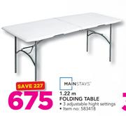 Mainstays 1.22m Folding Table