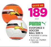 Puma Evo Force II Soccer Ball Size 5-Each