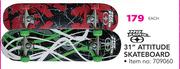 No Fear 31" Attitude Skateboard-Each