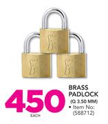 Brass Padlock Q 3.50 MM-Each