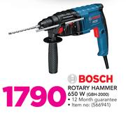 Bosch Rotary Hammer 650W GBH-2000
