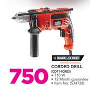 Black & Decker Corded Drill CD714CRES