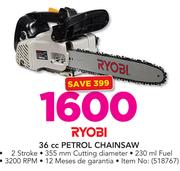 Ryobi 36cc Petrol Chainsaw