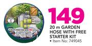 20m Garden Hose With Free Starter Kit