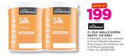 Homestead Silk Walls Sheen White Or Grey-5Ltr Each