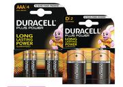 Duracell AAA Or AA 12 Pack Power Plus Batteries-Per Pack