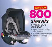 Safeway Snug N Safe Car Seat