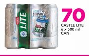 Castle Lite Can-6 x 500ml