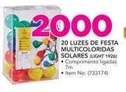 Santa's Trading 20 Luzes De Festa Multicoloridas Solares (Light 1926)