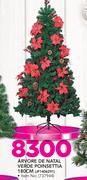 Santa's Trading Árvore De Natal Verde Poinsettia 180cm JF1406291