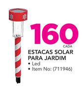Santa's Trading Estacas Solar para Jardim- cada