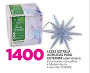 Santa's Trading Luzes Estrela Acrilicas Para Exterior (Light 95-2612)