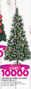 Santa's Trading Árvore De Natal em Cone Fosco 180cm