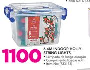 Santa's Trading 6.4m Indoor Holly String Lights