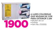 Santa's Trading 6 Luzes Coloridas Que Mudam De Cor para Exterior 3.6M