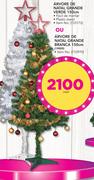 Santa's Trading Árvore De Natal Grande Verde 150cm OU Arvore De Natal Grande Branca 150cm- Cada