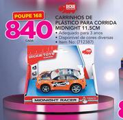 Dickie Carrinhos de Plastico para corrida Midnight 11.5cm-cada
