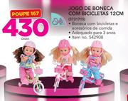 Steffi Jogo De Boneca Com Bicicletas 12cm-Cada