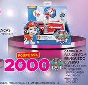 Paw Patrol Carrinho Basico Com Brinquedo Diverso