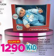 Kid Connection boneca de pano 40cm-cada
