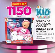 Kid Connection Boneca de Pano 30cm, Jogo de Boneca Com Pelucia - cada