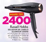 Russell Hobbs Secador de cabelo Glamour 2000W