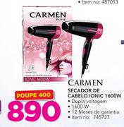 Carmen Secador De Cabelo Ionic 1600W