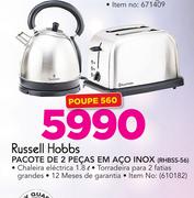 Russell Hobbs Pacote de 2 Pecas em Aço Inox RHBSS-56