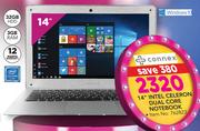 Connex 14" Intel Celeron Dual Core Notebook